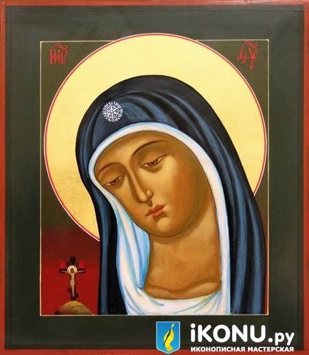 Икона Божией Матери Скорбящая (живописная) (образ №321708)