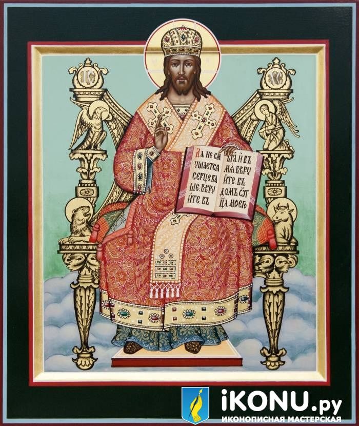 Икона Спаса на Престоле (живописная, авторская копия)