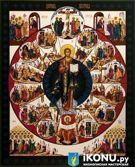 Икона Церковь Христова (живописная) (образ №321566)