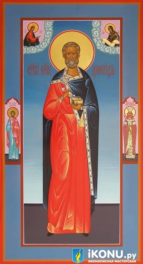 Икона Святого Диомида Тарсянина (мерная, живописная, с дополнениями) (образ №319498)