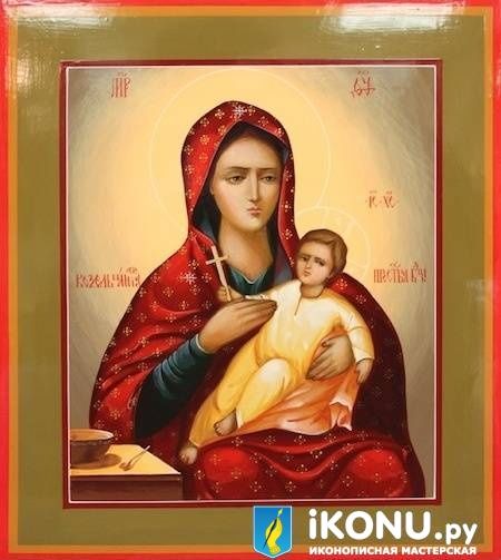 Козельщанская Икона Божией Матери (живописная, академический стиль) (образ №319248)