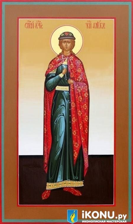 Икона Святого Глеба  (мерная, живописная)