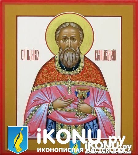 Икона Святого Иоанна Кронштадтского (именная, живописная) (образ №321547)