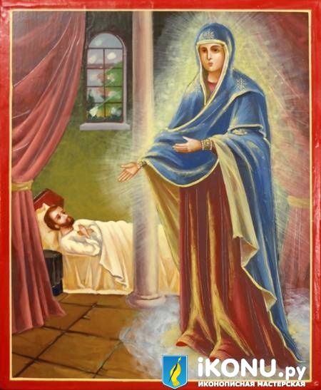 Целительница Икона Божией Матери (живописная) (образ №321701)