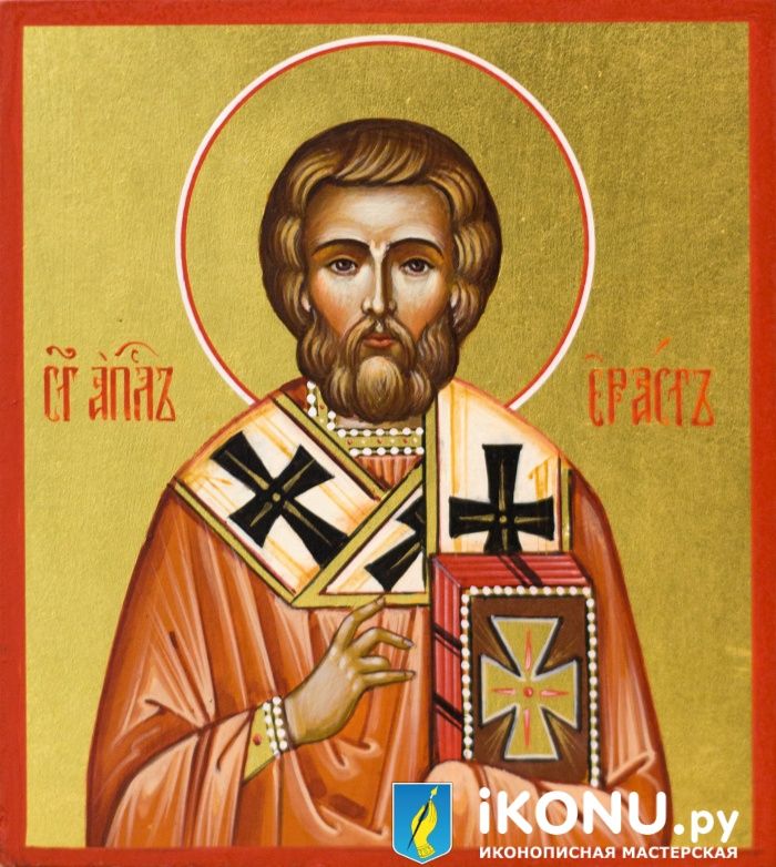 Икона Святого Ераста Панеадского (именная, на золоте) (образ №336616)