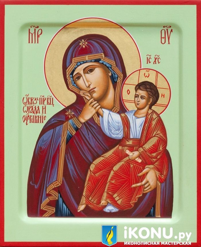 Икона Божией Матери Отрада и утешение (живописная) (образ №338977)