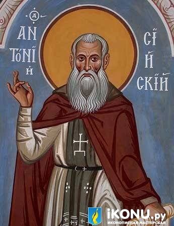 Икона Святого Антония Сийского (именная, живописная) (образ №319121)