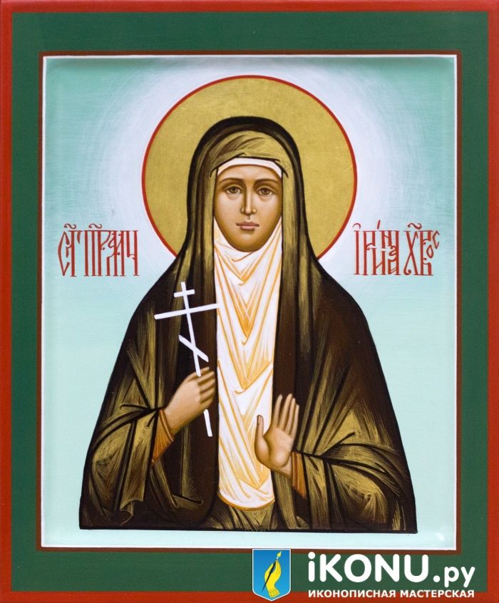 Икона Святой Ирины Хвостовой (именная, живописная) (образ №339860)