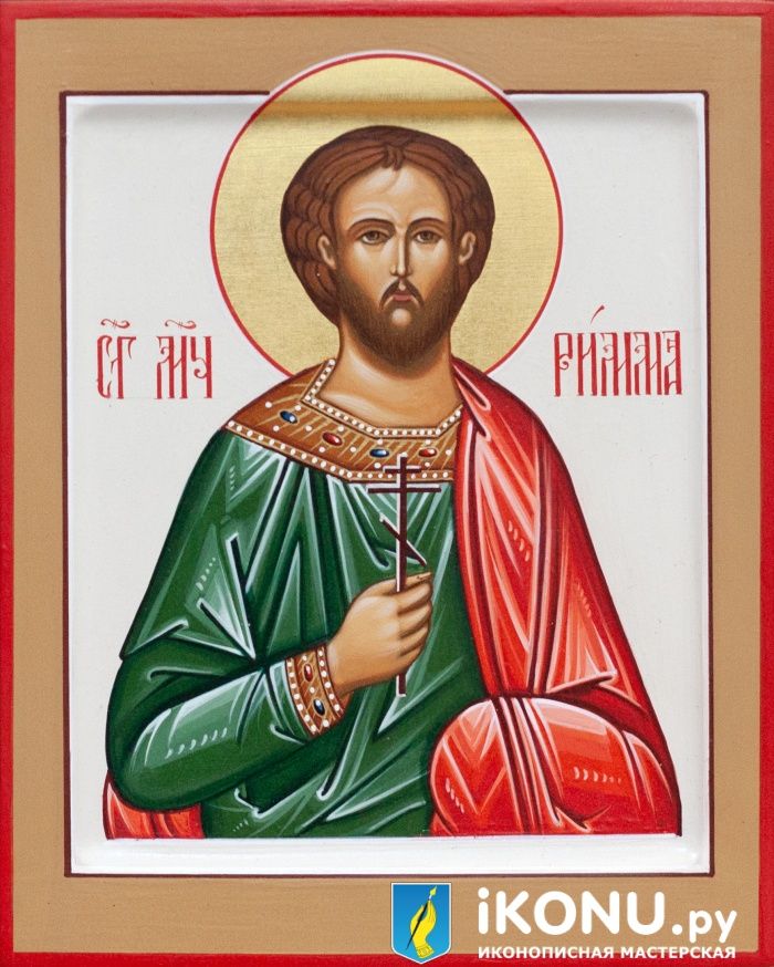 Икона Святого Риммы Новодунского (именная, живописная) (образ №338620)