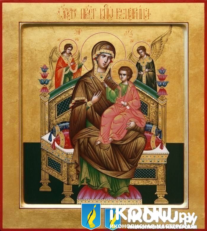 Икона Божией Матери Всецарица (на золоте, с ковчегом) (образ №323986)