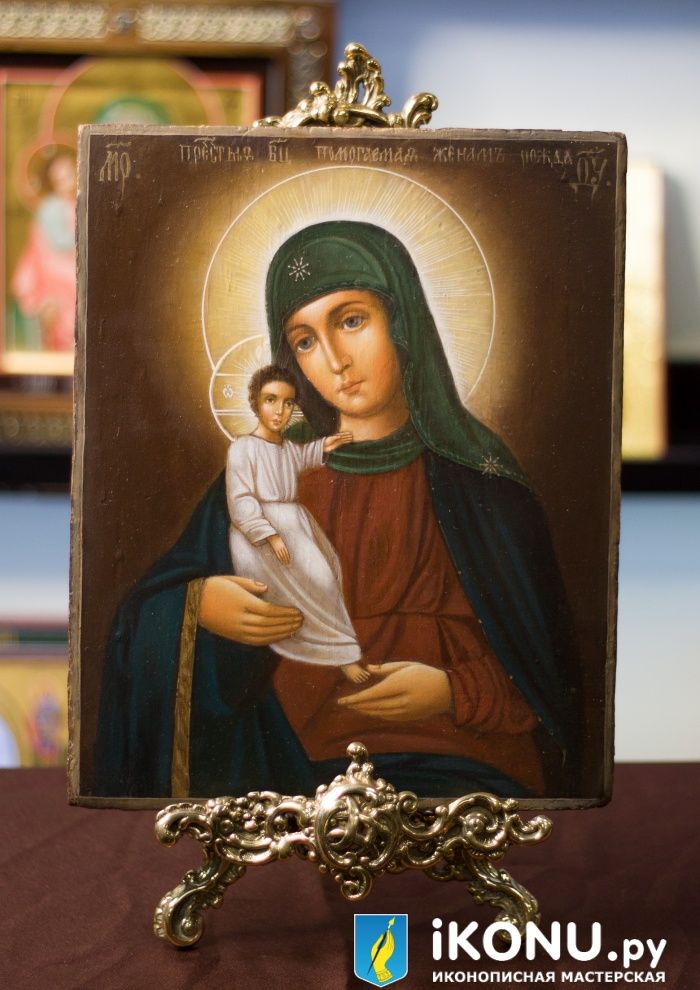 Икона Богородицы Одигитрия (старинная) (образ №337366)