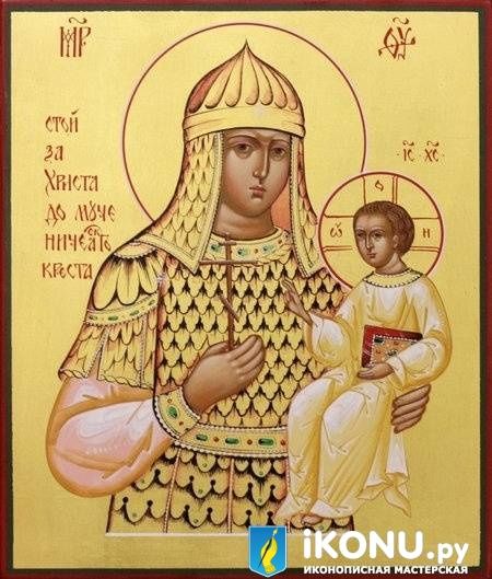 Икона Божией Матери Взбранная Воевода (на золоте) (образ №320798)