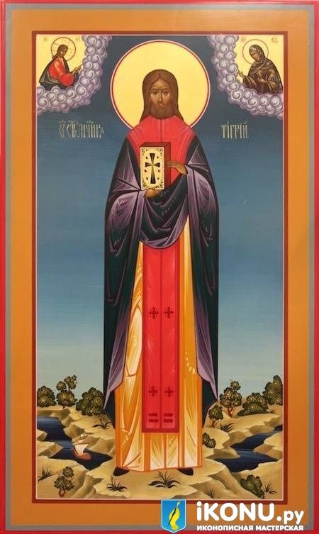 Икона Священномученика Тигрия (мерная, живописная, с дополнениями) (образ №319524)