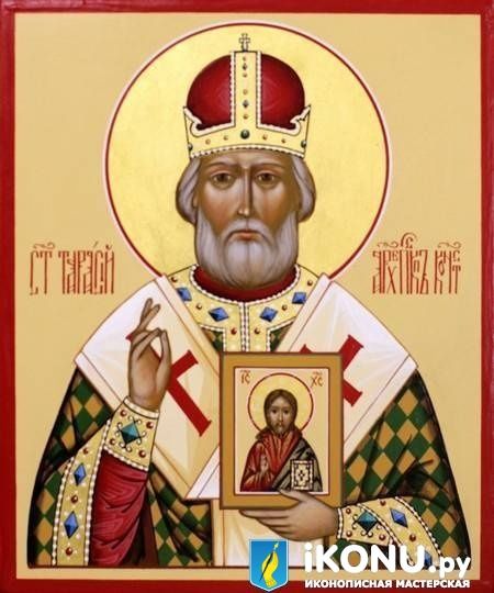 Икона Святого Тарасия Константинопольского (именная, живописная) (образ №321413)