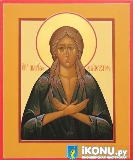 Икона Святой Марии Египетской (именная, живописная) (образ №319817)