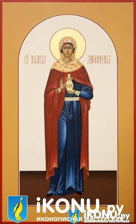 Икона Святой Иоанны Мироносицы (мерная, живописная) (образ №321807)
