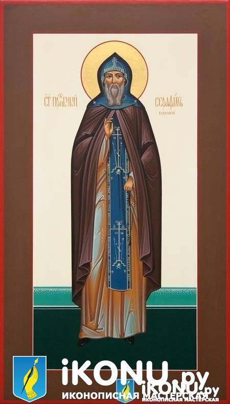 Икона Святого Серафима Вырицкого (мерная, живописная) (образ №327315)