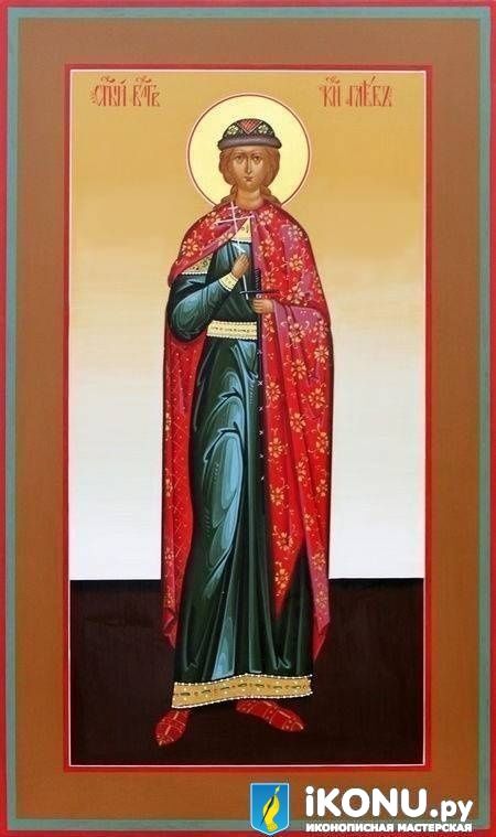 Икона Святого Глеба  (мерная, живописная) (образ №320065)