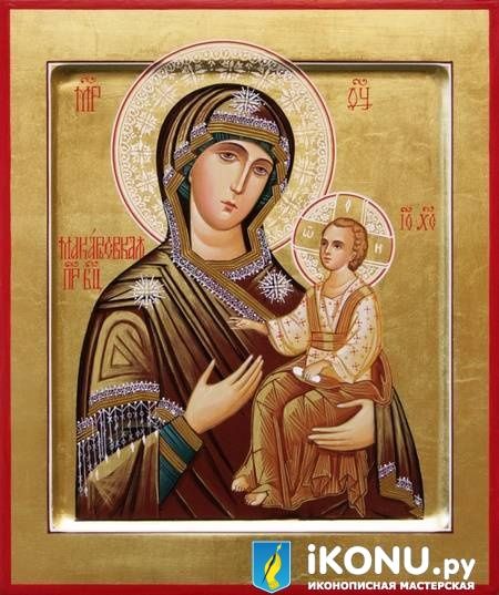 Макарьевская икона Божией Матери (на золоте, с ковчегом) (образ №325336)