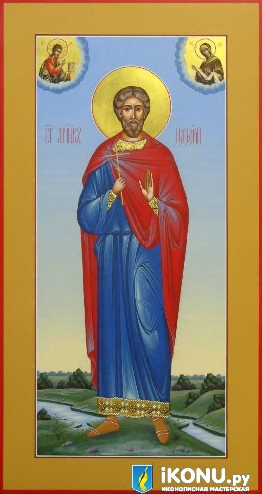 Икона Святого мученика Назария (мерная, живописная, с дополнениями) (образ №325639)